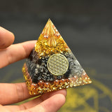 Reiki Orgonite Energy Orgon Pyramid Gathering Fortune Helping Soothe the soul Chakra Resin Decorative Craft Jewelry Cube Belle Energie